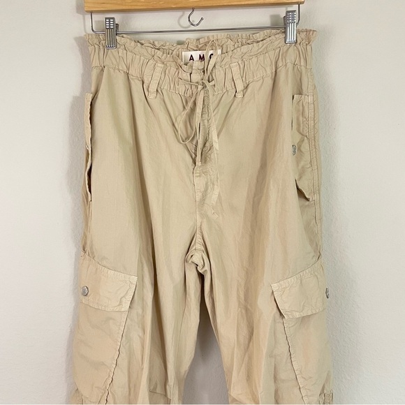 AMO Oatmeal Parachute Cargo Pants Size Medium - Picture 4 of 13